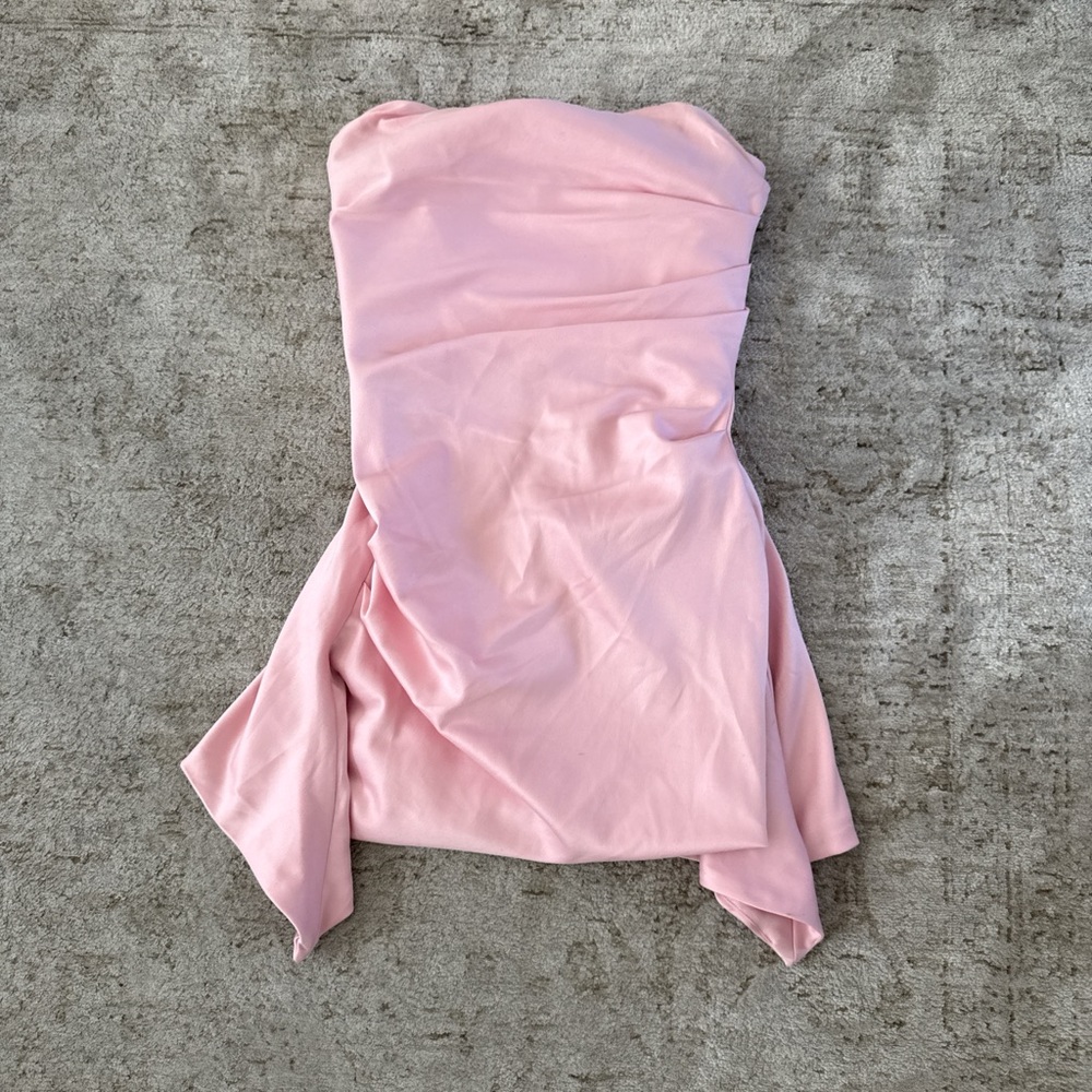 House of CB Blush Pink Strapless Dress